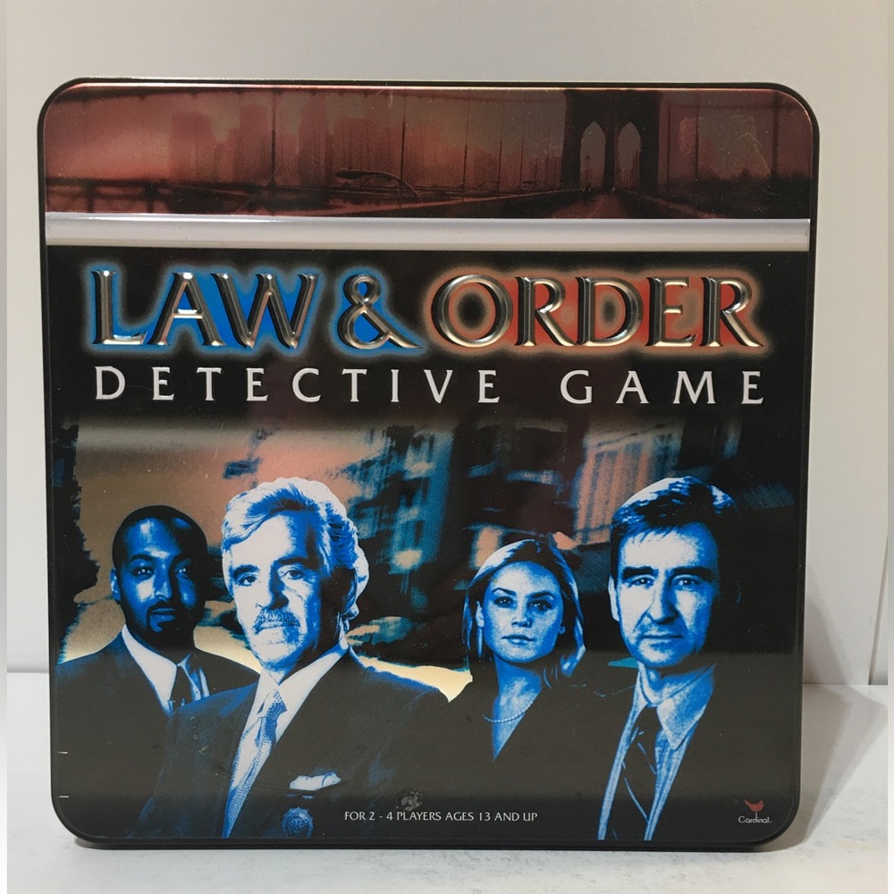 Law & Order Detective Game Brand New Tin Container